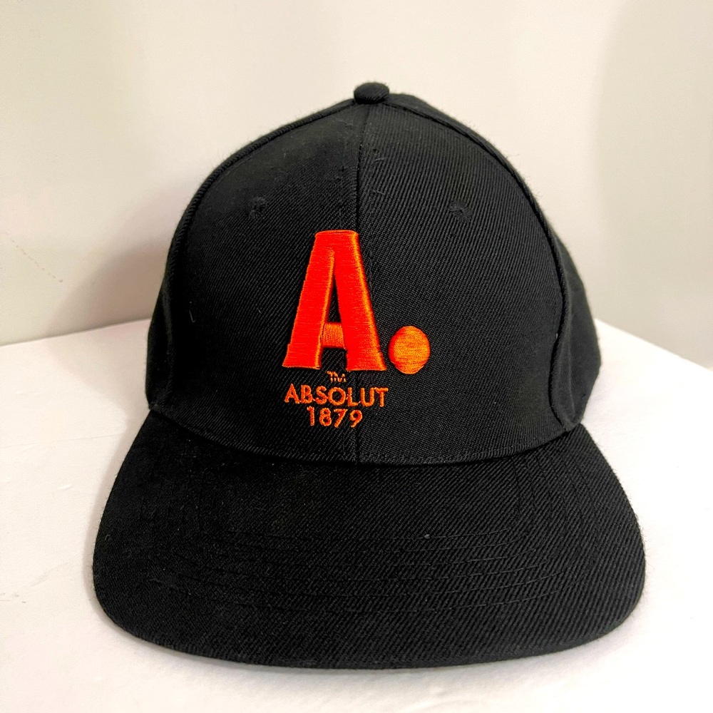 Absolute Mandarin 1879 vodka logo hat baseball cap snap back adjustable